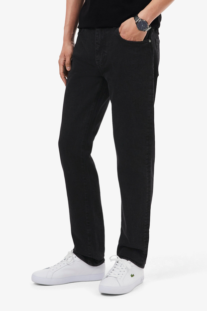 Calças de Ganga Slim-Fit Lacoste Pretas Lacoste