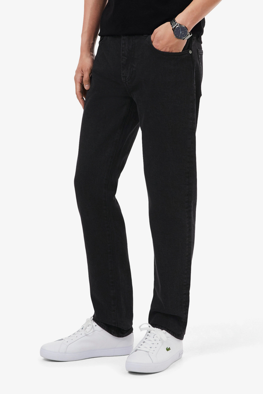 Calças de Ganga Slim-Fit Lacoste Pretas Lacoste