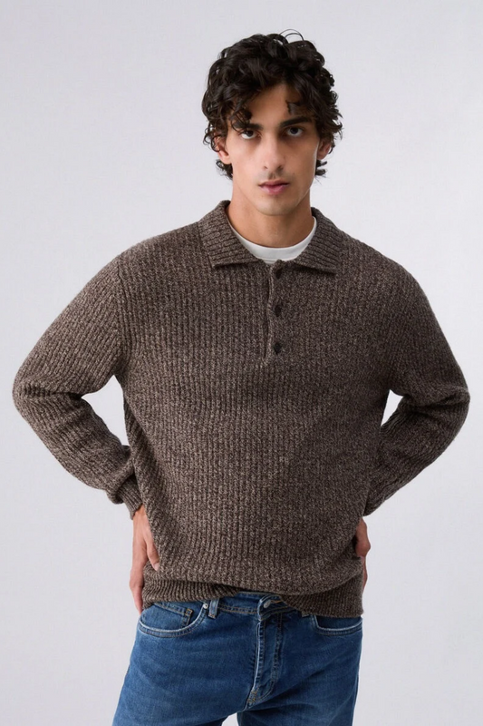 Polo de Manga Comprida Liu Jo Castanho LIU JO