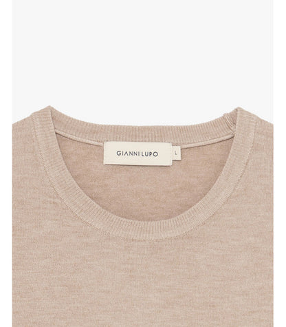 Camisola de Malha Bege Gianni Lupo FW25 Gianni Lupo