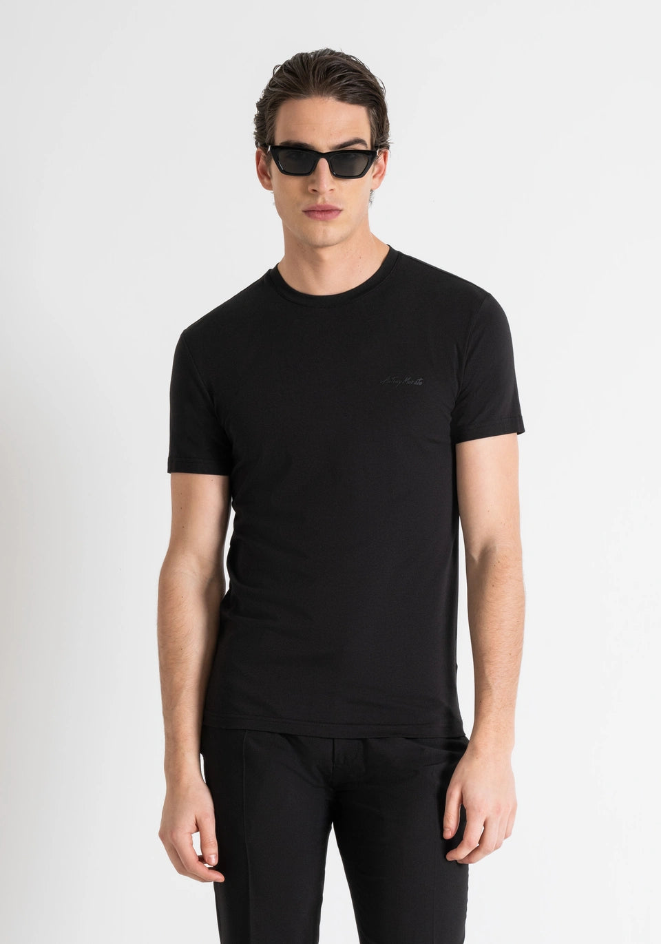 T-shirt Antony Morato Preta MMKS02324-FA120031-9000 FW24