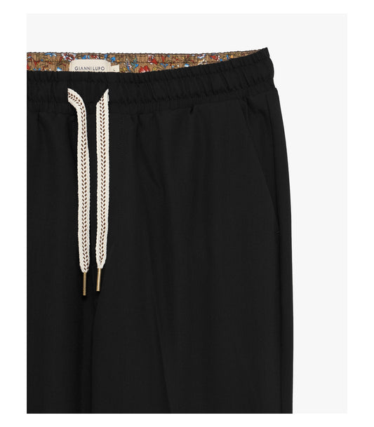 Calça Tecido Preta Gianni Lupo SS26