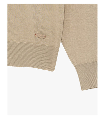 Polo de Manga Comprida Bege Gianni Lupo SS26 Gianni Lupo