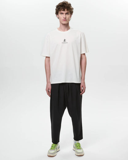 T-shirt Branca com Logo Premiata