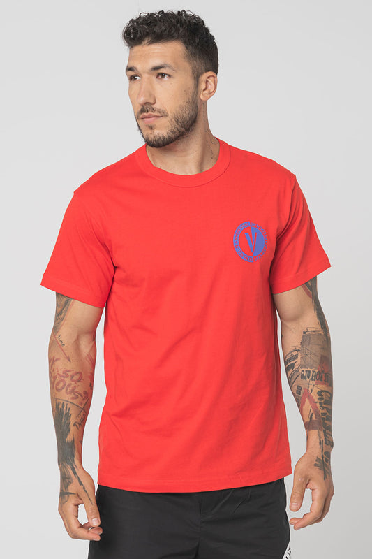 T-shirt Versace Jeans Couture 74GAHI06 Vermelho