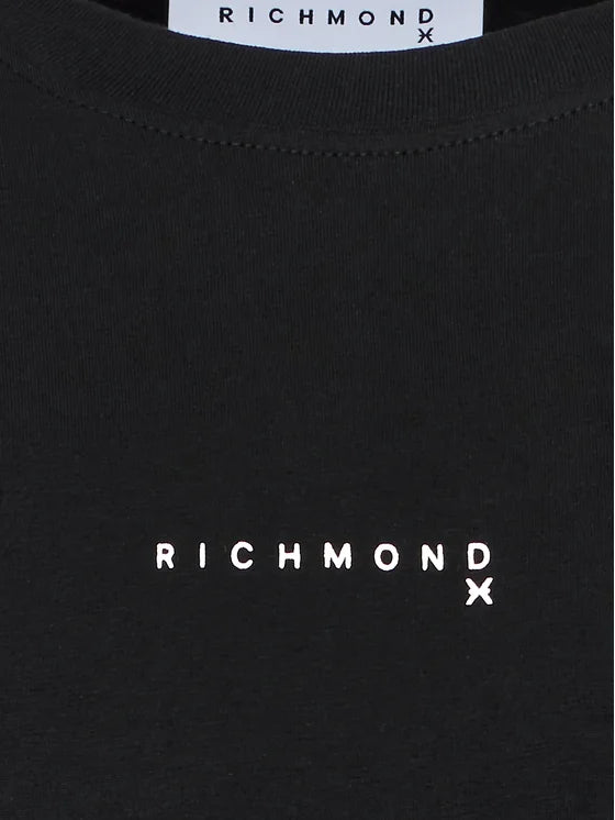 JOHN RICHMOND T-Shirt UMA23124TS Black Relaxed Fit FW23