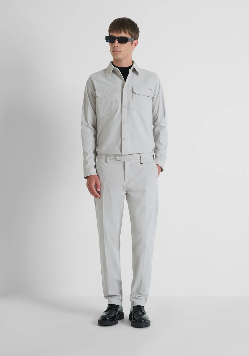 Conjunto Bombazina Cinza Claro Antony Morato FW25