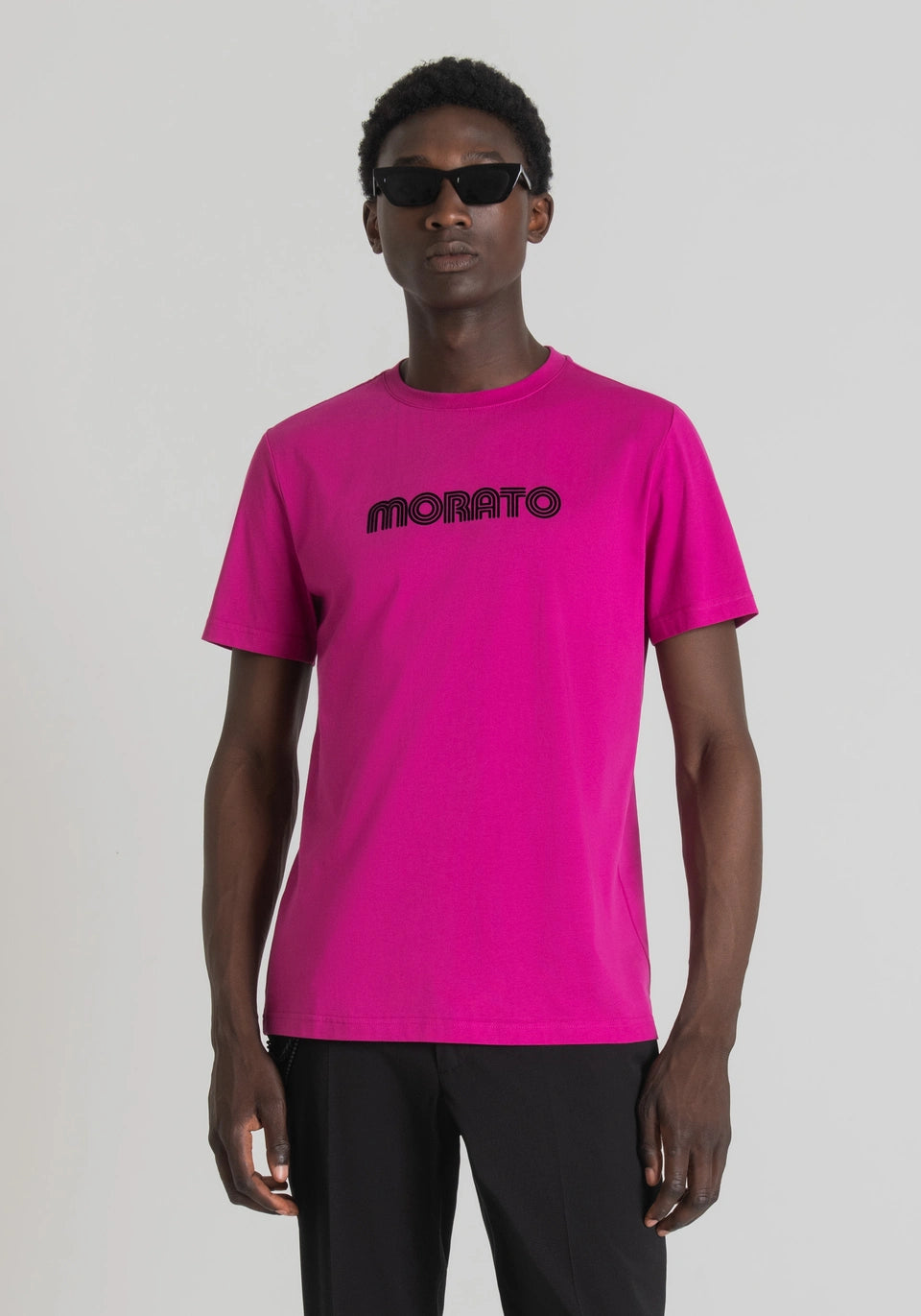 ANTONY MORATO SLIM FIT T-SHIRT IN 100% COTTON WITH LOGO PRINT FW23