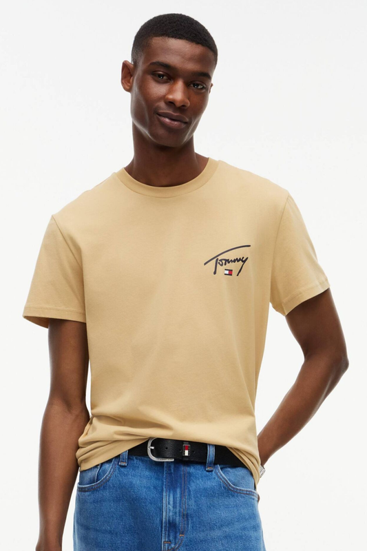 T-shirt Slim Tommy Hilfiger Bege Tommy Hilfiger