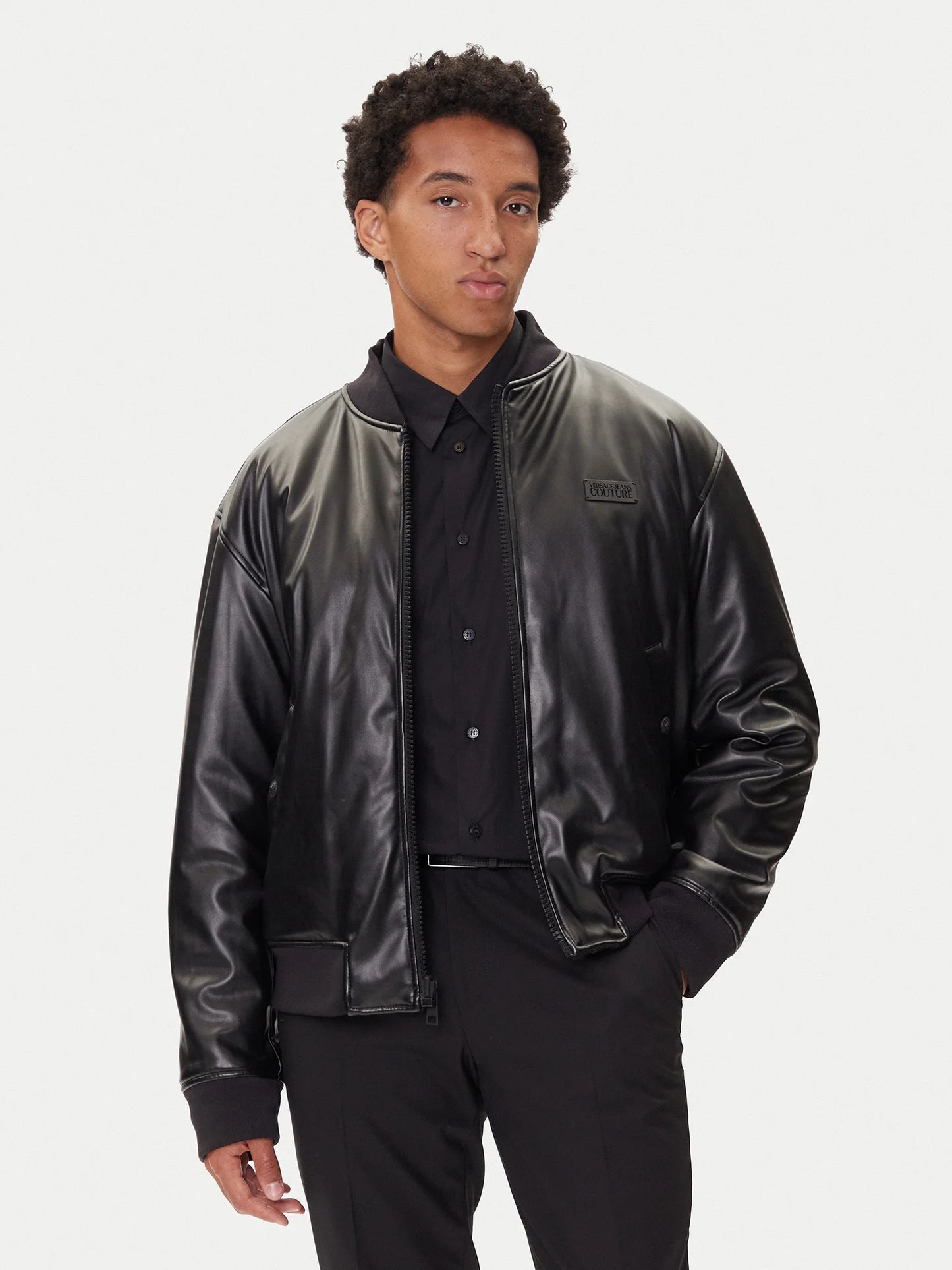 Casaco Bomber Reversível Preto Versace Jeans Couture FW25