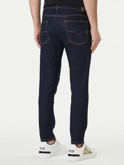 Calça de Ganga Escura Versace Versace Jeans Couture