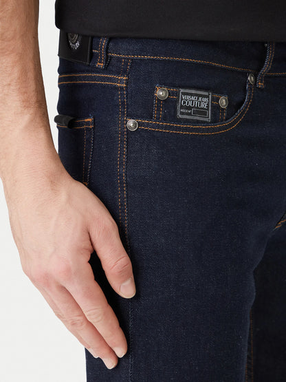 Calça de Ganga Escura Versace Versace Jeans Couture