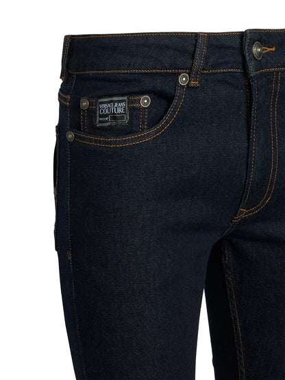 Calça de Ganga Escura Versace Versace Jeans Couture