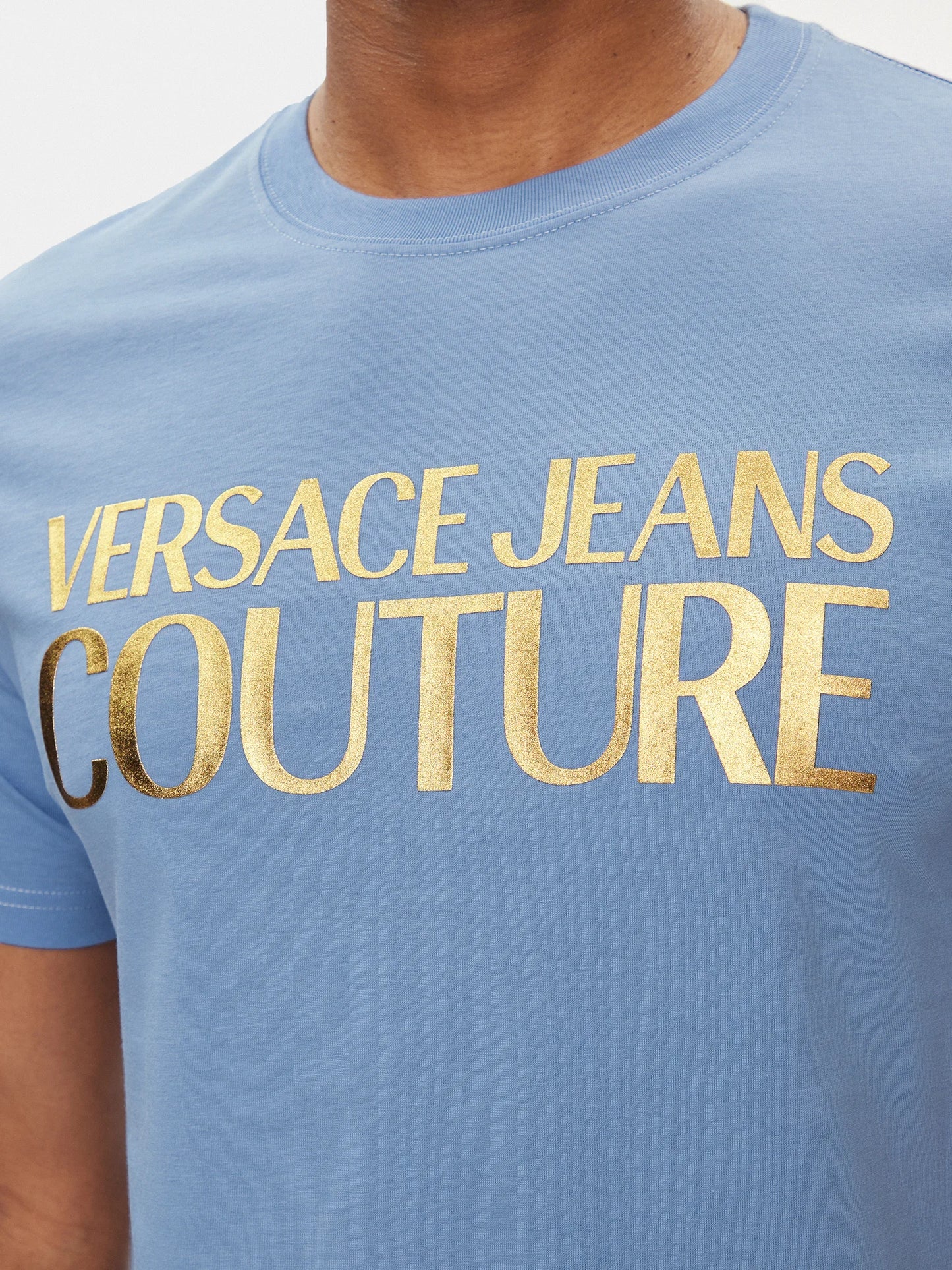 T-shirt Versace Jeans Couture Azul 76GAHT00 SS24