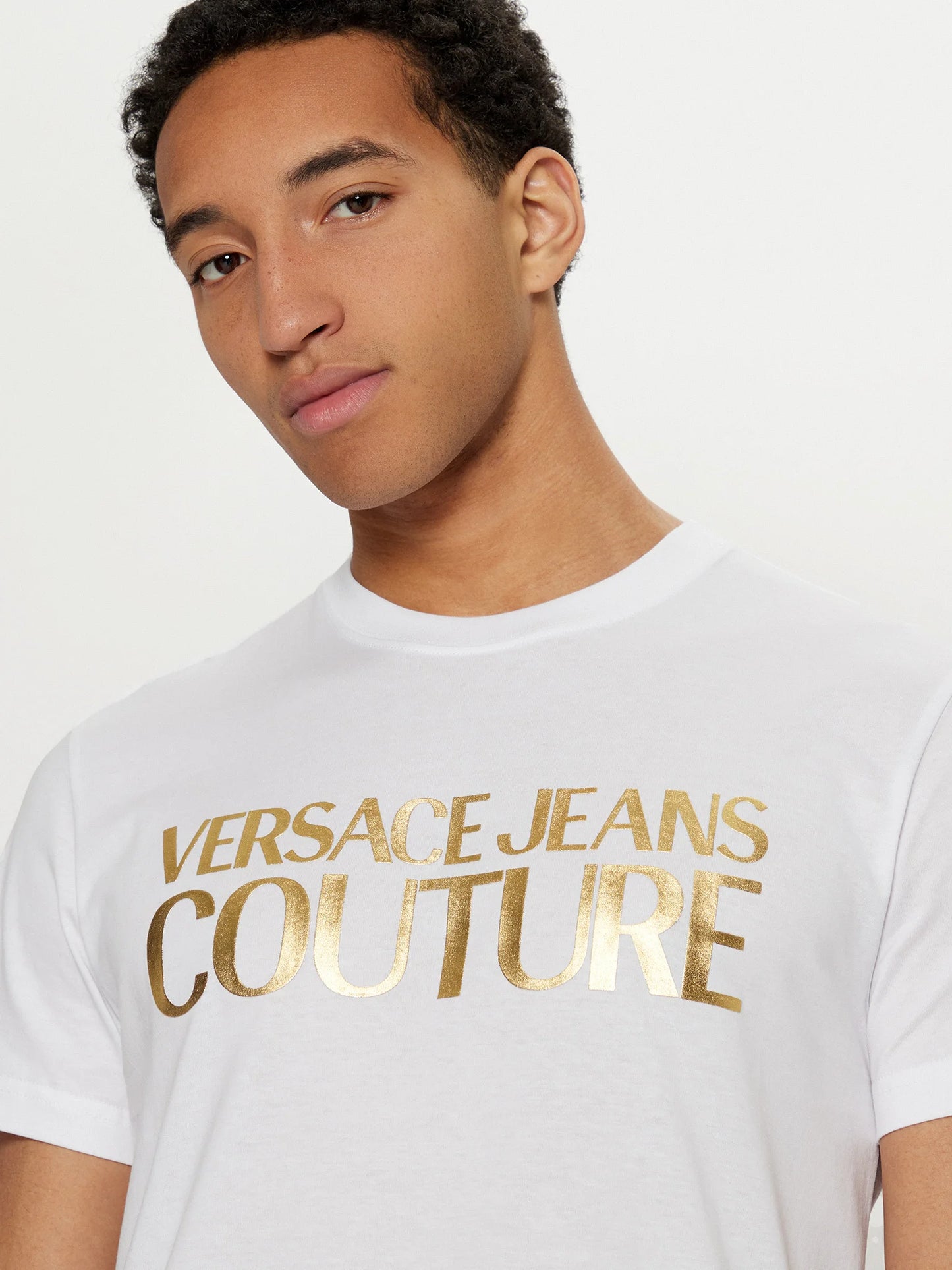 T-shirt Branca Versace Jeans Couture 78GAHT05 CP