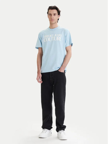 T-shirt Azul Claro Versace Jeans Couture