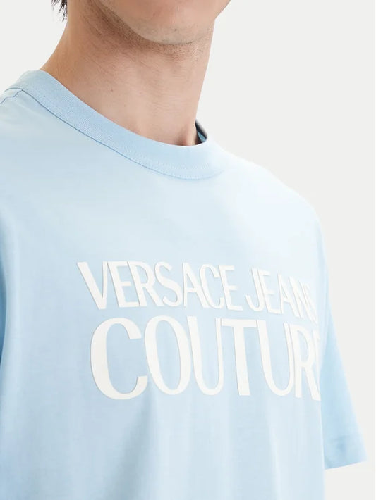 T-shirt Azul Claro Versace Jeans Couture SS26