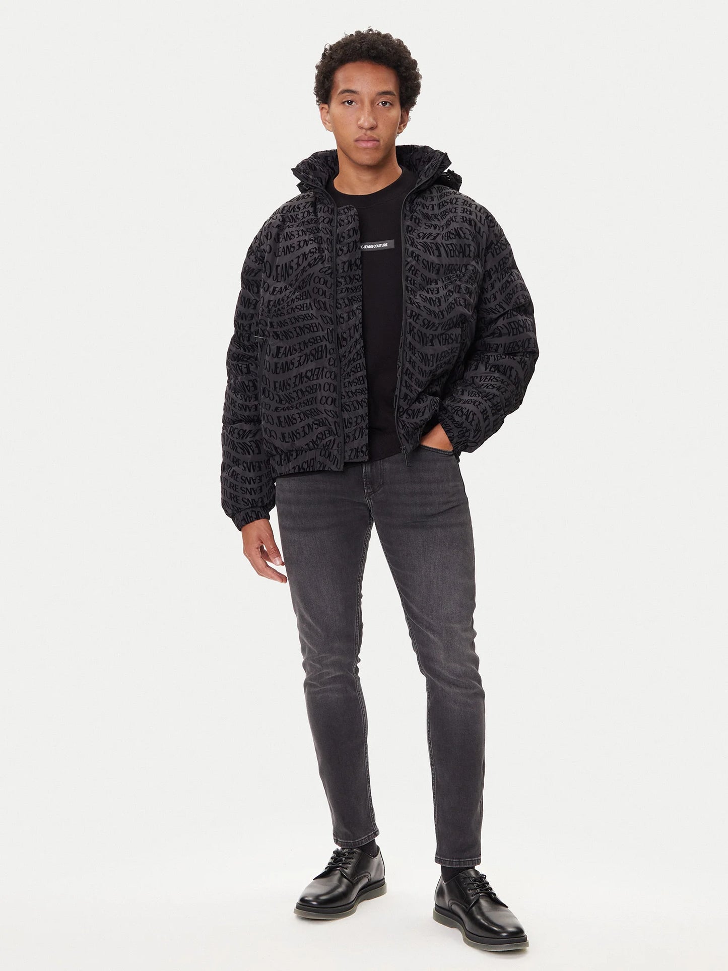 Casaco Preto Versace Jeans Couture FW25