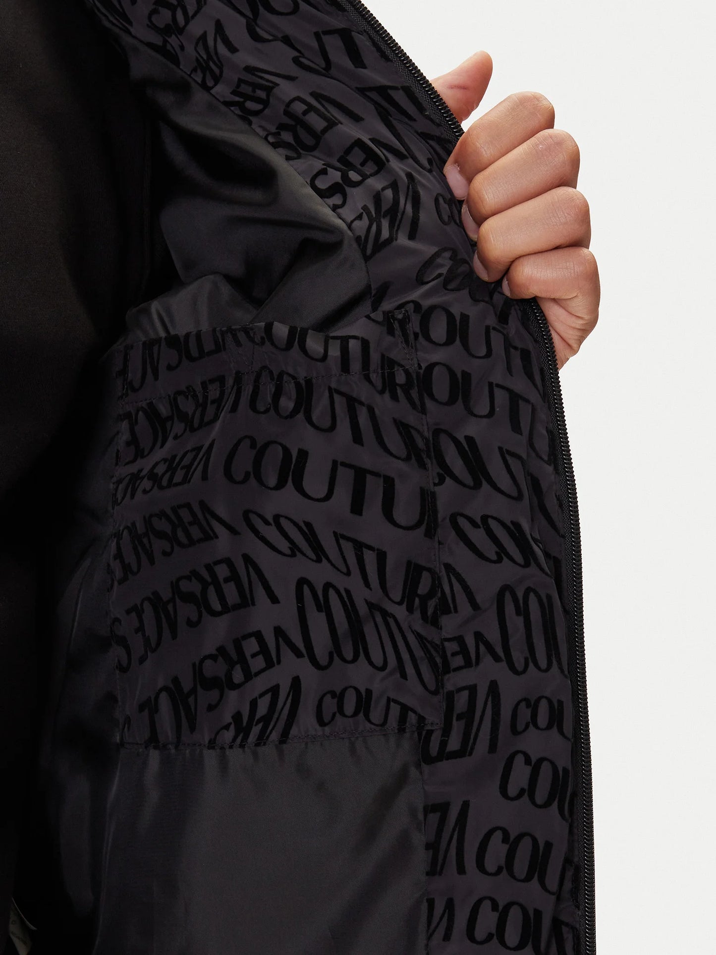 Casaco Preto Versace Jeans Couture FW25