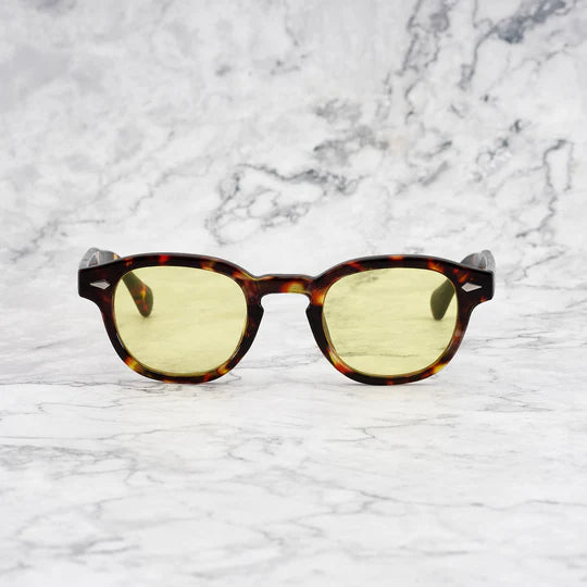 Óculos de Sol Johnny Yellow & Tortoise - Green SS-25