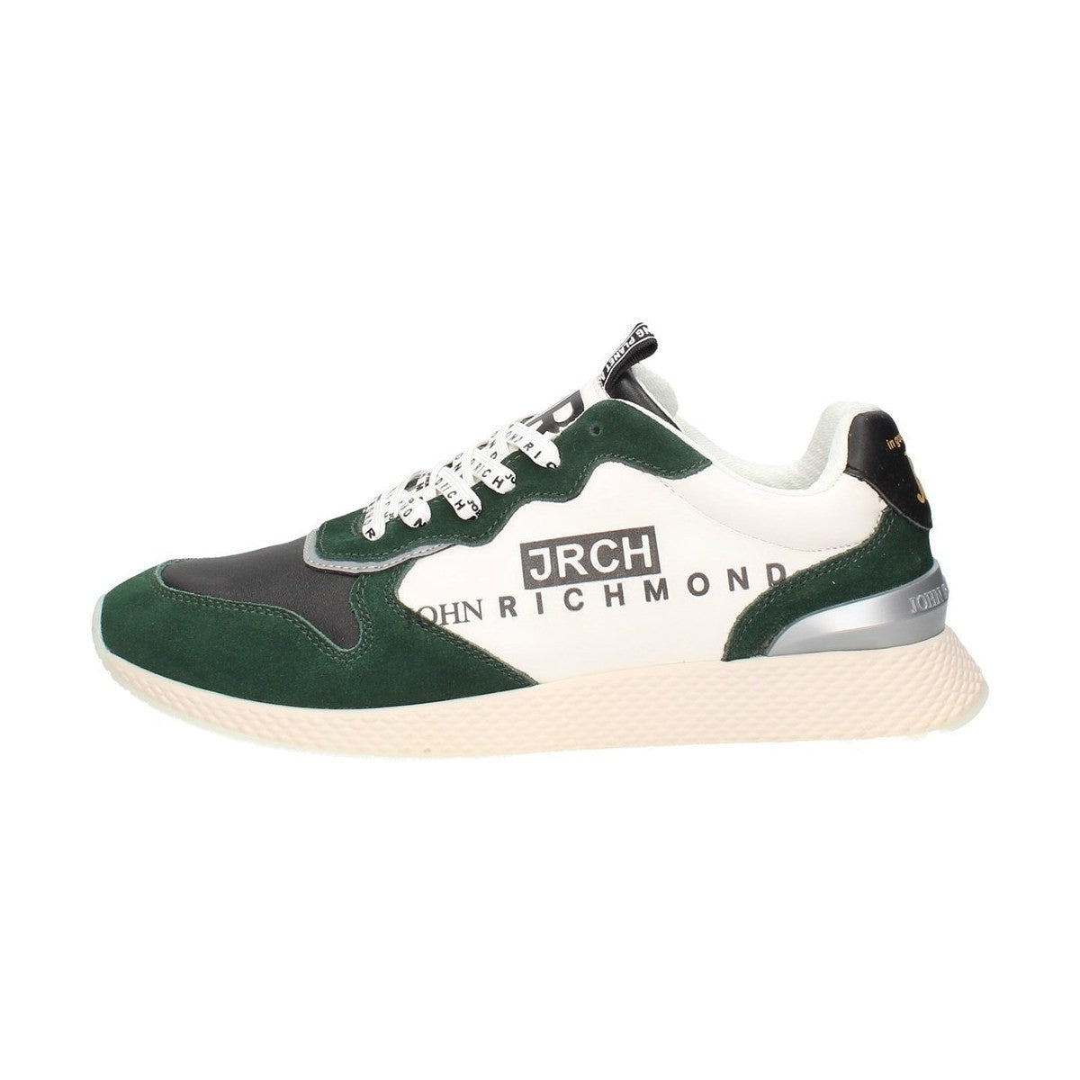 John Richmond Runner Sneakers 12211 - Green &amp; White