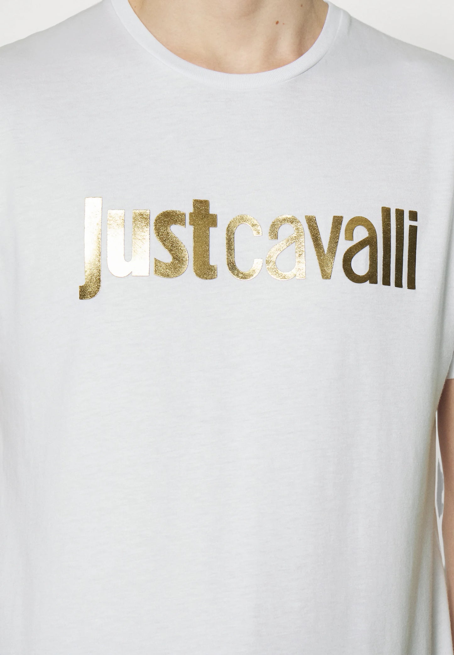 Just Cavalli T-shirt LOGO GOLD 74OBHF00