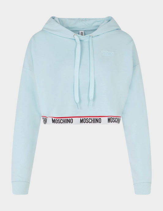 Sudadera corta con capucha Moschino azul 1707