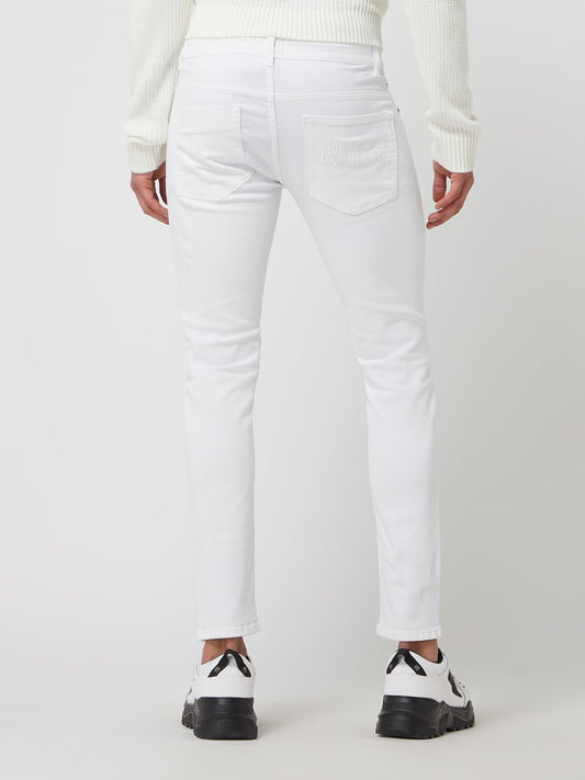 White Logo Jeans Versace Jeans Couture